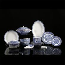 38头釉中古韵山(shān)色中餐具